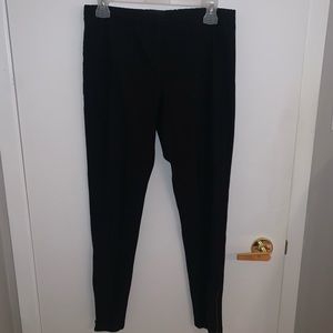 [L] H&M thick leggings with zippers